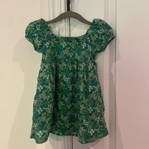 Janie & Jack green floral dress